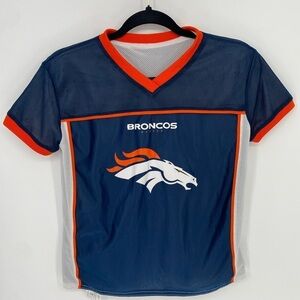 NFL Youth Flag football Denver Broncos Reversible Jersey Medium
